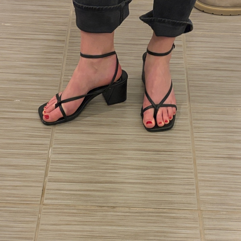 Steve Madden Black Strappy Heel